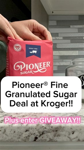 7K views | Pioneer® Fine Granulated Sugar as Low as $3.49 at Kroger!  Don't Miss Out – Enter Our Kroger Gift Card Giveaway!  #beapioneer https://www.krogerkrazy.com/pioneer-fine-granulated-sugar-kroger/ | Kroger Krazy | Facebook