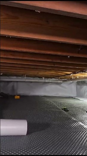 How is crawl space encapsulation installed? #crawlspaceencapsulation #foundationrepair #shorts