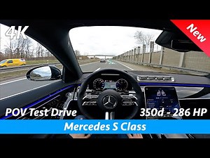 Mercedes S-Class 2021 AMG Line - POV test drive in 4K | HUD, Autopilot, 0 - 100 km/h