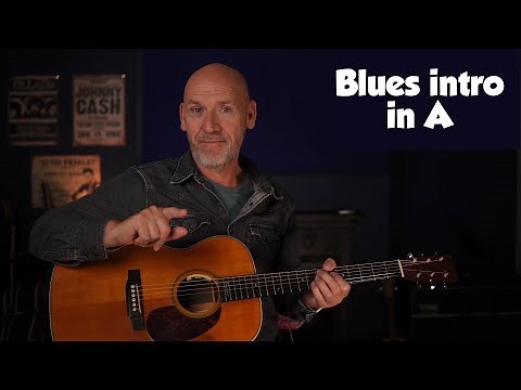 Blues Intro In A - Guitar Lesson