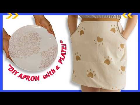 “DIY Sewing Hack: Easy Apron with a Plate”