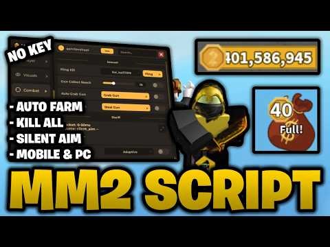 🪙 Murder Mystery 2 Script NO KEY – Auto Farm, Kill All, & Silent Aim! (Mobile & PC)