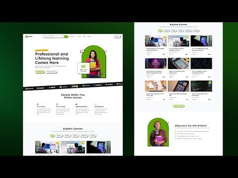 Build a modern Online Learning website with React.js & Tailwind CSS #reactjs #reactjstutorial