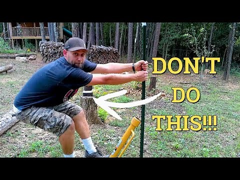 How we remove T-Posts on our farm!!!