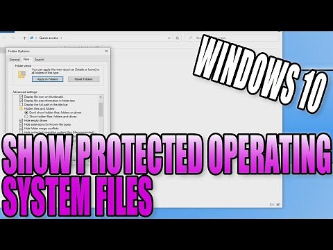 How To Show Your Hidden Protected Operating System Files In Windows 10 PC Tutorial