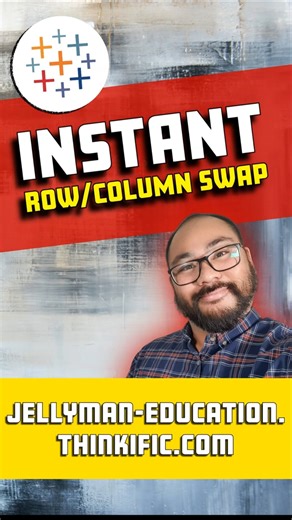How to Swap Rows and Columns Instantly in Tableau #tableau #dataviz #analytics
