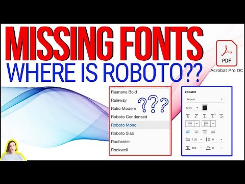 Find and Add Missing Fonts to PDF || Add Fonts to Adobe Acrobat Pro