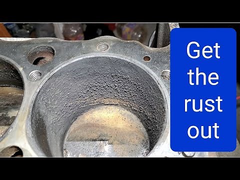getting the rust out of the cylinders and disassembly.