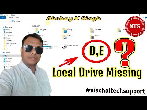 Local Drive Missing || How To Fix (D Drive Or E Drive) Not Showing My Computer