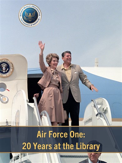 162K views · 7.2K reactions | This month marks 20 years since the Reagan Library opened its doors to one of our most iconic exhibits — the Air Force One Pavilion. President Reagan logged thousands of hours aboard this aircraft, traveling the world in pursuit of freedom and democracy. Stay tuned for a special video series featuring stories from those who flew aboard the "Flying White House." | The Ronald Reagan Presidential Foundation and Institute | Facebook