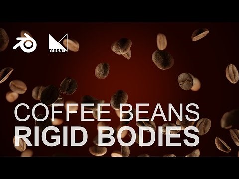 Coffee Beans RIGID BODIES - Blender Tutorial