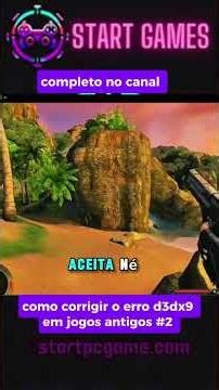 como resolver o erro D3DX9_dll em jogos antigos de Pc windows #education #ciencia #erros #games