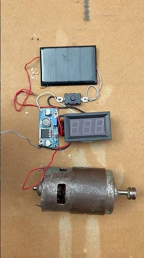 Generate electricity with mini solar power • Dc Motor