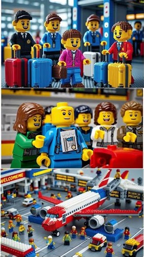 Will They Make It? LEGO Airport Adventure ✈️✨