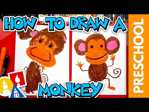 How To Draw A Monkey - Preschool