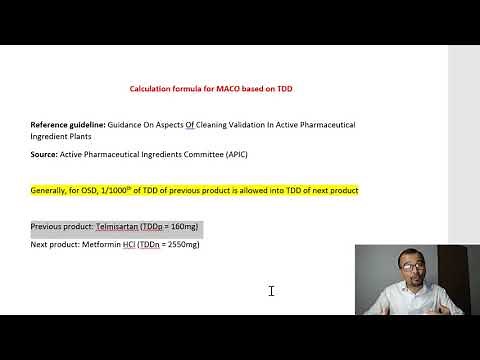 How to derive calculation formula for MACO based on TDD approach?