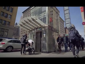 What does it take to install an elevator in a subway station?