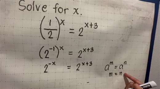 2.2K views · 64 reactions | Negative exponent rule | Titser Justine's Math Tutorial | Facebook