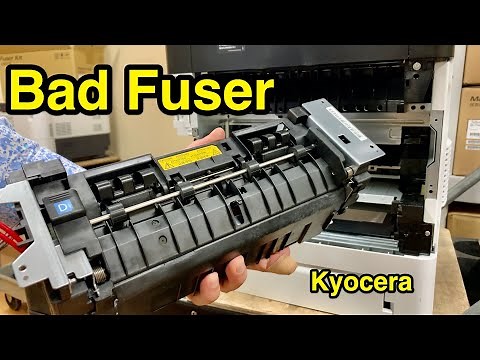 How to replace fuser on Kyocera printers - Error Code C6000 C6020 C6030 C6300 C6400 C6600.