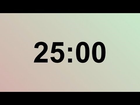 25 Minute Timer with Bomb Blast Finale Countdown with Explosive Finish