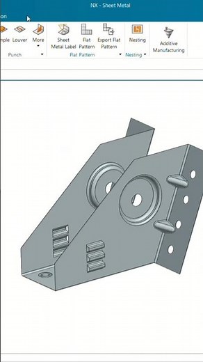 Siemens NX Sheet Metal Bracket Design | NX CAD Tutorial #sheetmetals #caddesign #3dmodeling