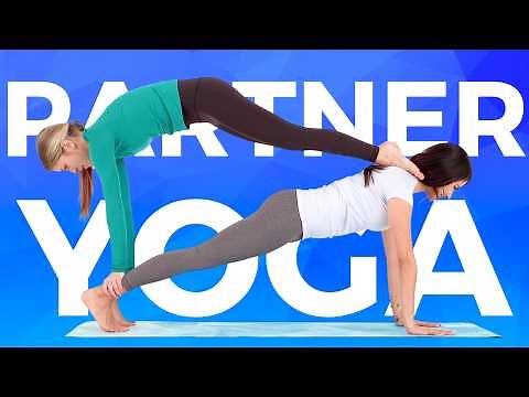 10 minute Partner Yoga Poses for 2 | Fun Challenge Yoga for Couples & Friends