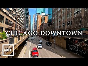 Michigan Ave, Chicago Downtown ☀️ Sunny walk 2024 | 4K HDR 60fps