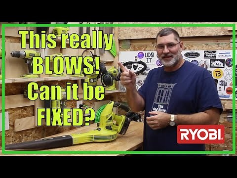 RYOBI P2107 18V Leaf Blower Broken Switch! | Can I Repair It? | 2021/38