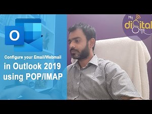 Configure your Corporate Email using POP/IMAP in Outlook | Webmail Emails configuration in Outlook