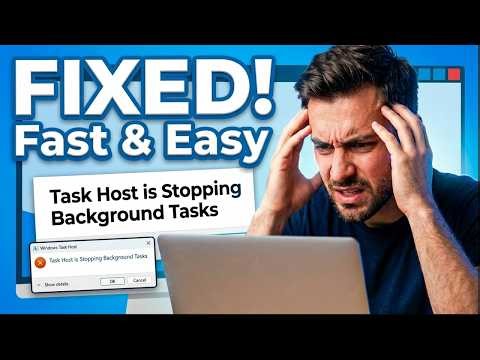 Windows Stuck on “Task Host is Stopping Background Tasks”? Fix It Fast!
