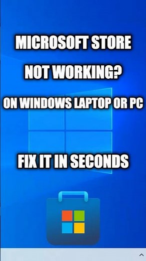 Fix Microsoft Store Not Working on Windows PC #shorts