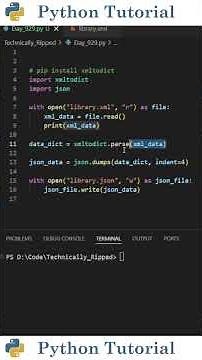 Convert XML to JSON in Python | Python Tutorial