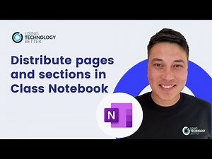 How to distribute pages and sections in Class Notebook