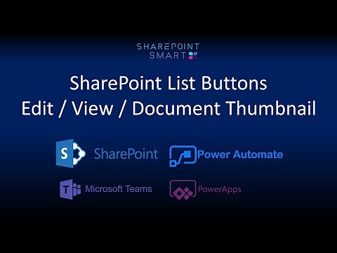 SharePoint List Buttons: Edit / View / Document Thumbnail