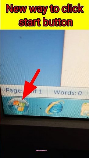 new way to click start button | #education #computer #shorts #subscribe #knowledge #trending #viral