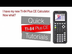 I have my new TI-84 Plus CE Calculator | TI-84 Plus CE | Getting Started Series - Introduction