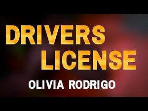 Drivers License karaoke olivia rodrigo