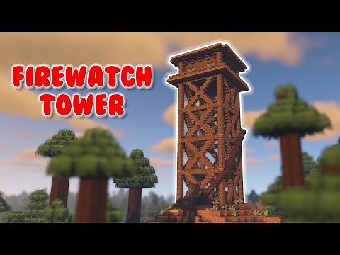 Minecraft | How To Build A Firewatch Tower Tutorial! (Fortnite Lonely Lodge in Minecraft!)