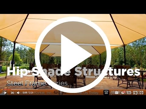 Hip Shade Structure | SRP Shade Superior Shade 4 Post Playground Shade