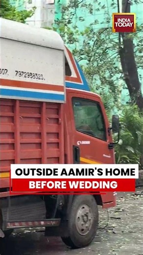 Exciting Scenes Outside Aamir Khan’s House Before His Wedding | India Today