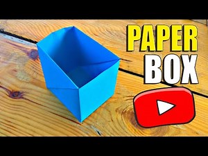 DIY How To Make A Paper Box Without Glue Or Tape | Origami Box Easy For Beginners
