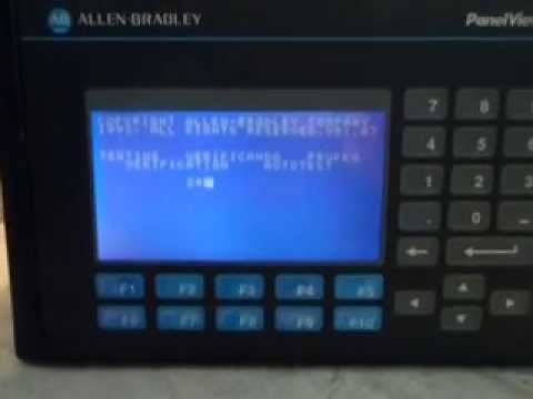 Allen Bradley Panel View 550 Startup Video