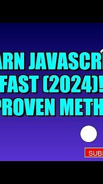 Learn JavaScript FAST (2024)! 🚀 PROVEN Method.