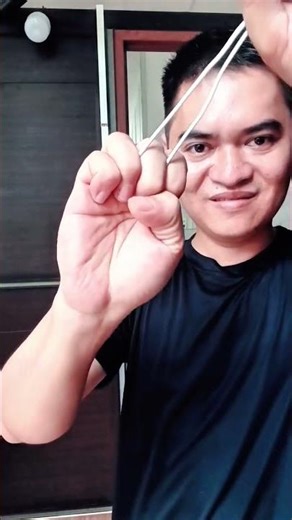 ​Title: Mind-Blowing String Through Finger Magic Trick! 🤯