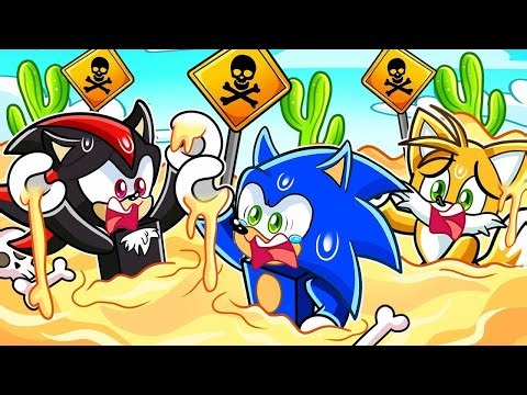 TRAPPED in QUICKSAND with SONIC, SHADOW AND TAILS in Roblox!
