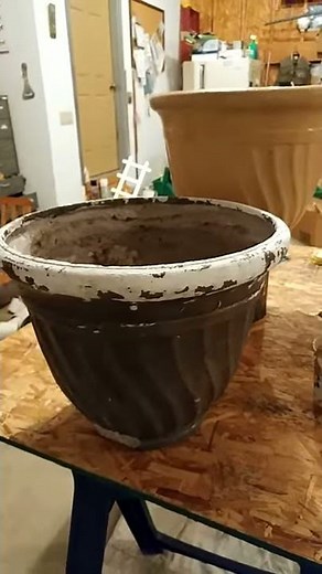 DIY Painting Old Outdoor Flower Pots Home Decor Decorating