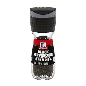 McCormick Black Peppercorn Grinder, 1 oz (Pack of 6)