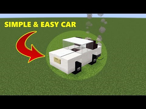 How to Build a Car in Minecraft 1.15 (Easy & Simple Tutorial)