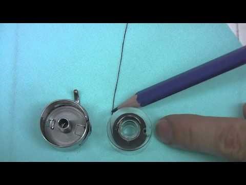 Inserting the bobbin into the case