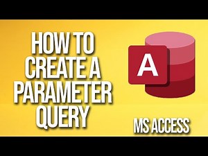How To Create A Parameter Query Microsoft Access Tutorial